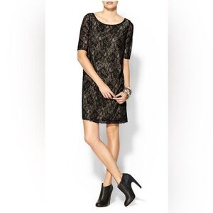 Rhyme Los Angeles Black Lace Shift Dress | XL | Little Black Dress